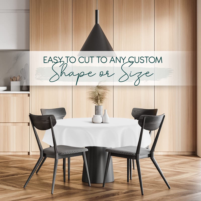 tablecloths by design - Quality Table Pad Protector, Superior Protection from Spills, Scratches & Heat - Reusable Vinyl Table Cloth with Cushion Flannel Backing (126" L x 54" W) - Image 4